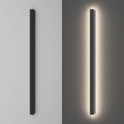 47.25inch Long Outdoor LED Wall Light 4000K Natural Light 35W Black Porch Light Acrylic Waterproof IP65 Exterior Wall Light Fixture for House Patio Porch Courtyard