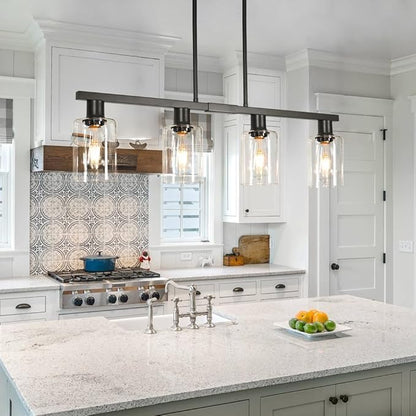 Clear Glass Shades Replacements 3-Pack Shade Cover Globes for Light Fixtures