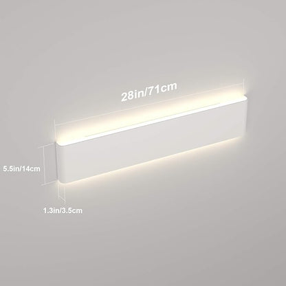 Ralbay LED Bathroom Lighting Fixtures - 28in Up and Down Indoor Vanity Wall Light Over Mirror - Modern Bathroom Vanity Light - Natural White 4000K