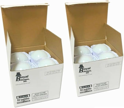 Royal Designs, Inc. 3 Way 100 150 250 Watts Incandescent A19 Light Bulb, E26 Medium Brass Base, Soft White, Set of 8, LB-1006-8