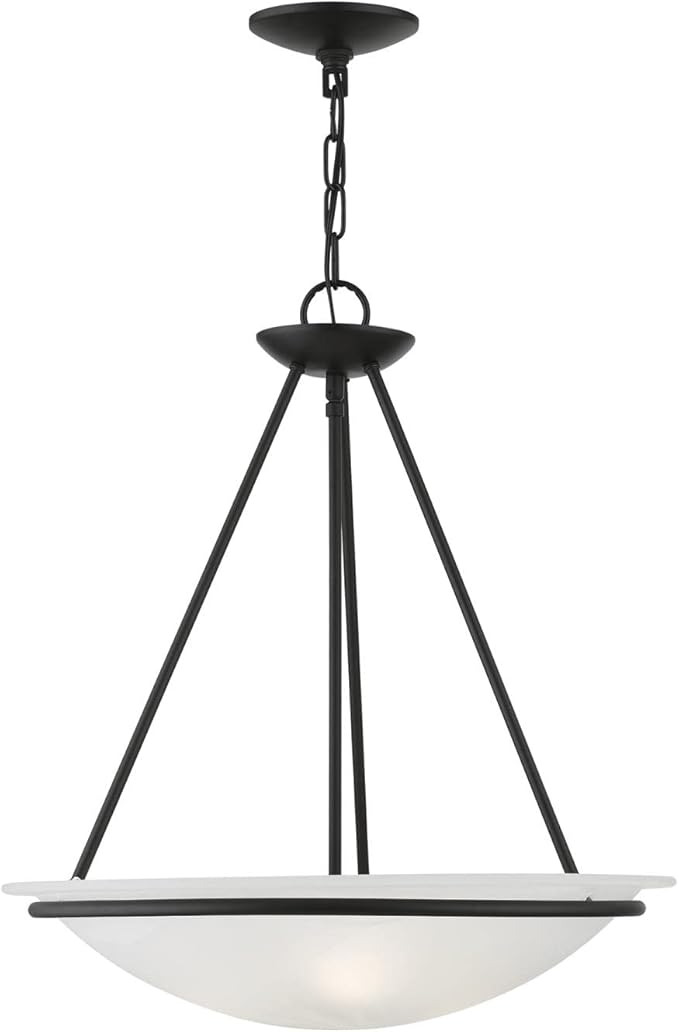 Livex Lighting 4826-04 Newburgh 3-Light Pendant, Black