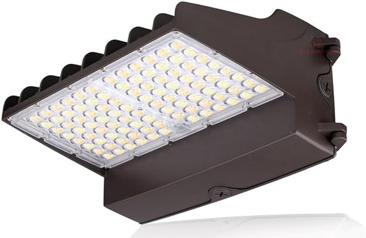 RuggedGrade 120W - Norani Series - Full Cutoff LED Downlight with Photocell - Wattage Selectable - 17,000 Lumens - Color Selectable 3000K/4000K/5000K - Outdoor LED Light - DLC 5.1 Premium
