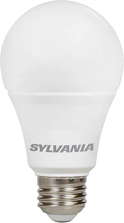LEDVANCE Sylvania ECO LED Light Bulb, A19 60W Equivalent, Efficient 9W, 7 Year, 750 Lumens, 2700K, Non-Dimmable, Frosted, Soft White - 8 Pack (40821)