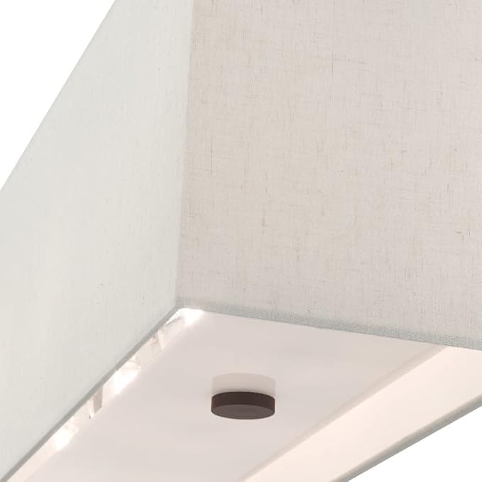 Livex 41155-91 Transitional Four Light Linear Chandelier from Summit Collection in Pwt, Nckl, B/S, Slvr. Finish, 36.00 inches, Brushed Nickel