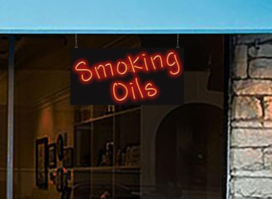 Smoking Oils Neon Sign