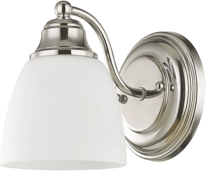 Livex Lighting 13671-01 Somerville 1 Light Wall Sconce, Antique Brass