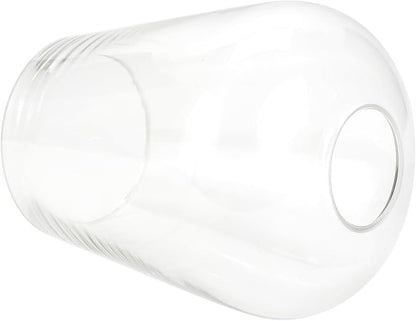 Wine Glass Lamp Shade for Light Fixture, 6.3" Height, 1-5/8 Inch Fitter, 3 Pack Clear Glass Shade Replacement Globe