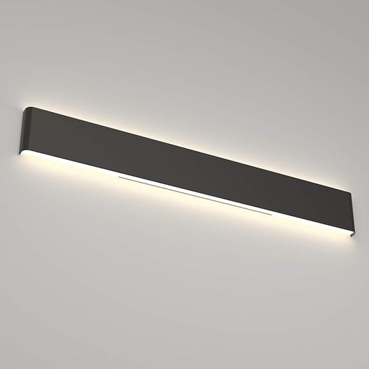 Ralbay LED Modern Bathroom Vanity Light 43.3"/35W Up and Down Matte Black LED Vanity Light for Bathroom Wall Light Fixtures