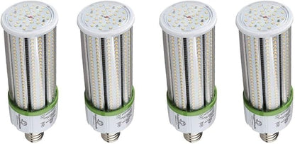 RuggedGrade Aries EV Series - 12W LED Corn Bulb | 1380 Lumens | 5000K Bright White |4 Pack | E26 Base | Energy Efficient | DLC 5.1 Premium