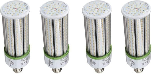 RuggedGrade Aries EV Series - 12W LED Corn Bulb | 1380 Lumens | 5000K Bright White |4 Pack | E26 Base | Energy Efficient | DLC 5.1 Premium