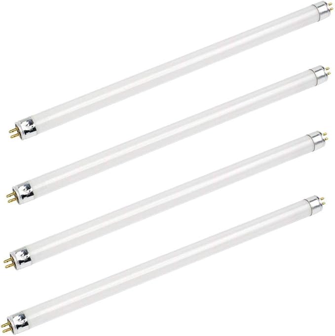 Bluex Bulbs 4 Pack F14T5/830 14W 22 Inch T5 Fluorescent Tube Light Bulb 3000K Warm White Mini Bi-Pin (G5) Base Straight Tube Light Bulb