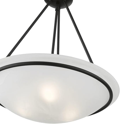 Livex Lighting 4826-04 Newburgh 3-Light Pendant, Black