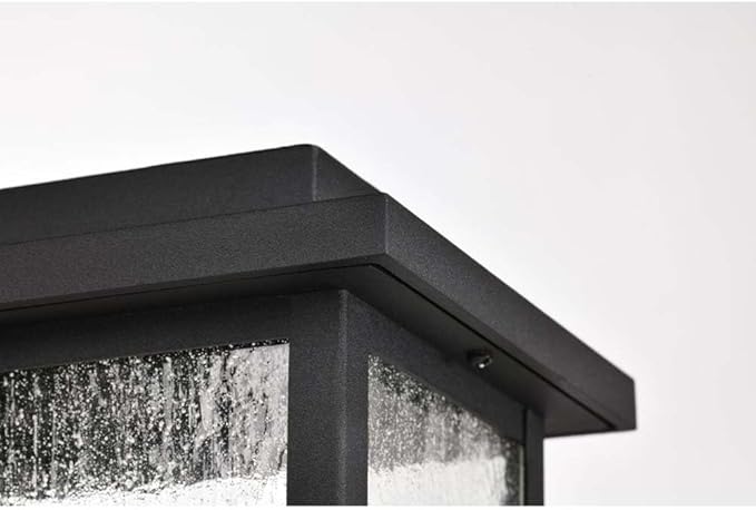 Nuvo 60/7378 Sullivan 1-Light Outdoor Post Lantern, Matte Black