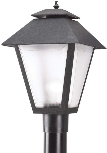 KastLite Outdoor Post Light Fixture, Fits 3" Lamp Post Outdoor Lighting - Anti-Rust Waterproof Lantern Pole Light, E26 Base - Yard Pathway Driveway Patio Deck Fence & Street Lighting