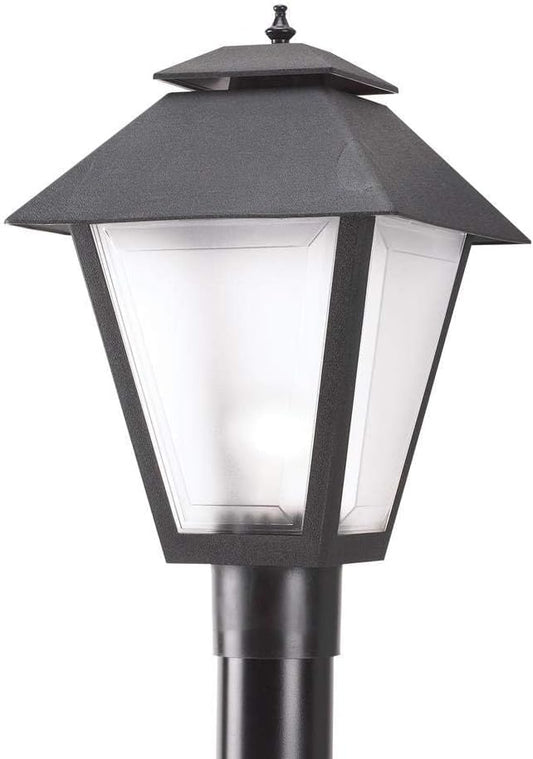KastLite Outdoor Post Light Fixture, Fits 3" Lamp Post Outdoor Lighting - Anti-Rust Waterproof Lantern Pole Light, E26 Base - Yard Pathway Driveway Patio Deck Fence & Street Lighting