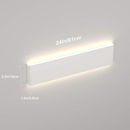 Ralbay 20W Bathroom Light Fixture 24 inch Natural White Light 4000K Vanity Light White Wall Sconce Light for Dressing Room IP44 Waterproof 2600LM
