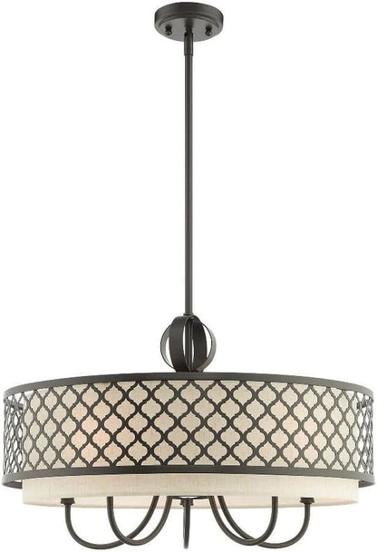 Livex Lighting 41116-92 Pendant Chandelier, English Bronze