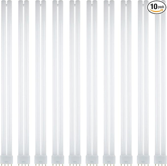 Sunlite FT40DL/841 Twin Tube Compact Fluorescent Lamp, FT 4-Pin, 40 Watts, 3150 Lumens, 4100K Cool White, 4-Pin (2G11) Base, ROHS Compliant, 10 Pack