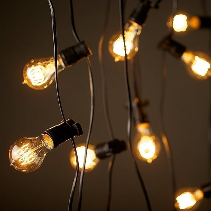 GOENDR Edison Bulb A19, Vintage Incandescent Light Bulbs - 60 Watt, Dimmable 2700K Warm Amber, E26/E27 Base, Squirrel Cage Filament - Antique Decor for Home, Table Lamp, Restaurant, 4Pack