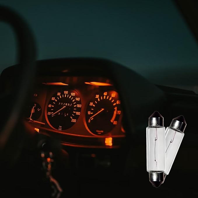 10 Pack 6413 Festoon Bulb 12V 5W Xenon Bulb Sv8.5-8 T3.25 10X41mm