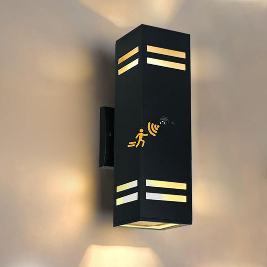 Motion Sensor Outdoor Light with 25ft Detection Range, 3 Lighting Modes Dusk to Dawn Porch Light, Waterproof Wall Sconce for Large Yard, Patio, Garage, Front Door, ETL Listed