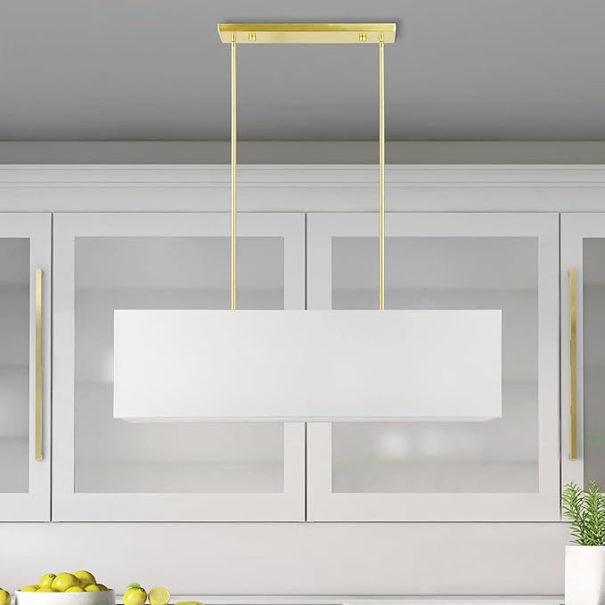 Livex Lighting, 41155-12, Summit, Linear Chandelier, Satin Brass