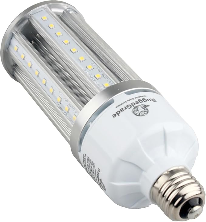 RuggedGrade Aries Series 24W LED Corn Light Bulb | 3,120 Lumens | 3000K Warm White | E26 Base | 4KV Surge Protection | DLC 5.1 Premium