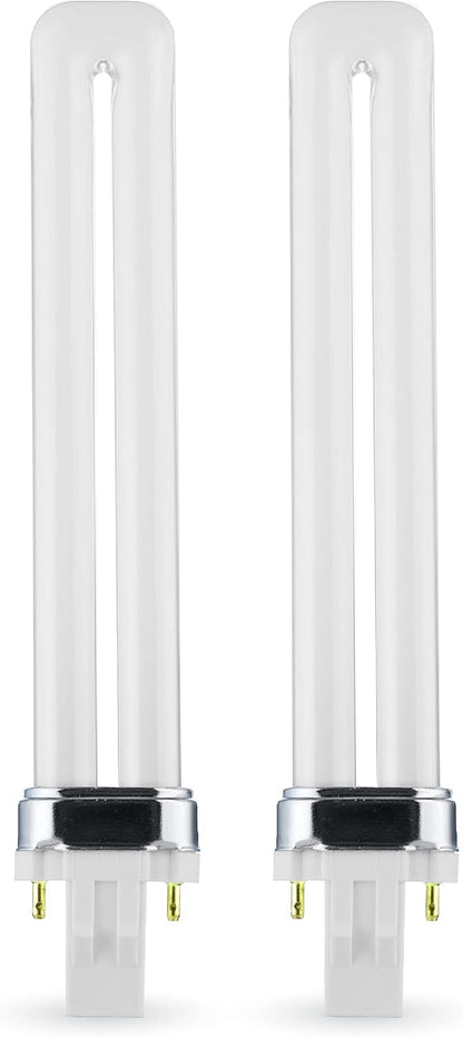 (2 Pack) PL-13W 841, 2 Pin GX23, 13 Watt Single U-Shaped Twin Tube, Compact Fluorescent Light Bulb, Replaces Philips PLS13W41 GX23, Sylvania CF13DS841