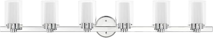 Livex Lighting 15456-05 Manhattan 6-Light Bath Light, Chrome