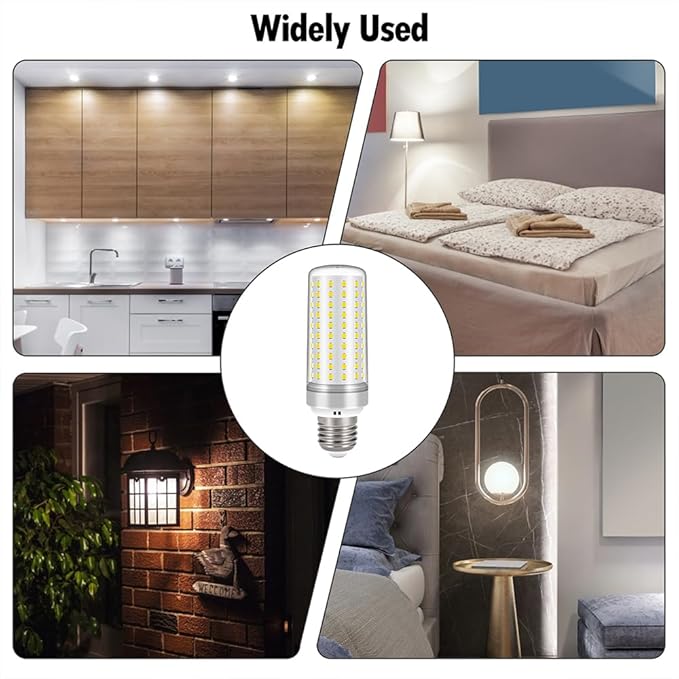 E26 LED Bulbs, 30W LED Light Bulbs Equivalent 250W, 4000K Natural Light, Not Dimmable,AC 110-220V, E26 Light Bulbs (2 Pack)