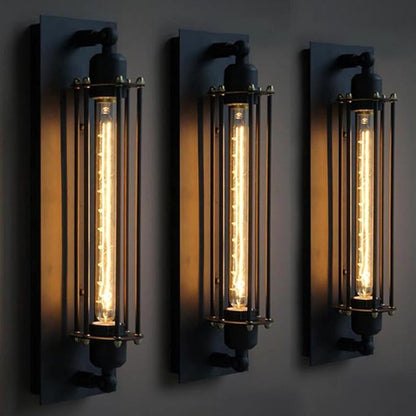 GOENDR T300 Long Light Bulb, E26 Base Amber Vintage Edison Bulb, Dimmable Tubular Unique Decorative Filament Light Bulb for Wall Sconces & Pendant Lantern Industrial Fixture Pendant Lamp(4 Pack)