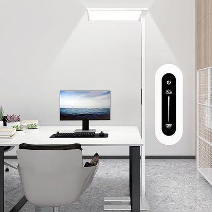 STERREN 120W LED Floor Lamp, 10000LM Super Bright Standing Lamp, Eye-Care Floor Reading Light, 76.8" Dimmable Large Lamp for Office, Living Room, Bedroom, Piano