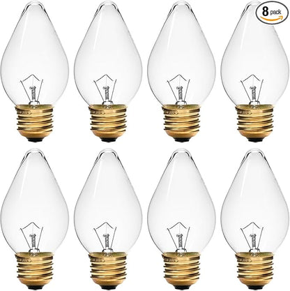 02.30.043.00 60 Watt Light Bulb Compatible with Hatco Heat Lamp Bulb, E25 High Temp Lamp for Commercial Heat Warmers, 8 Packs