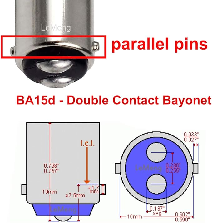 12V BA15D LED Bulb 1076 1142 1176 1004 S8 3W 300Lm 2700K Warm White,DC Bayonet Double Contact Base, RV Camper Motorhome Marine Boat Trailer Landscape Deck Step Path Light, Pack of 4