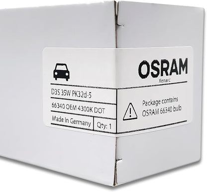 OEM D3S HID Xenon Headlight Bulb 66340 42V 35W PK32d-5 4300K