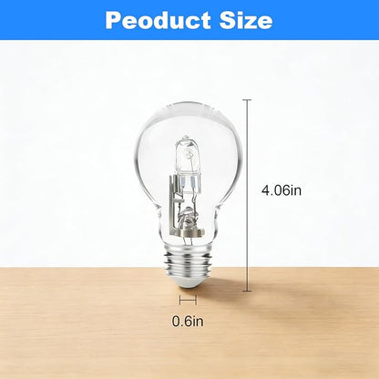 043168787963 78796 Halogen Light Bulbs for A19 Bulb Types 43 Watt 120V Replace 78796 E26 Thread Suitable (8 Pcs)