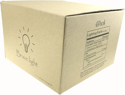 GOENDR Vintage Edison Bulb,Large Round Edison Antique Light Bulbs-G30/G95 120V - Dimmable Thread Filament Style Nostalgic Light Bulbs (4 Pack)