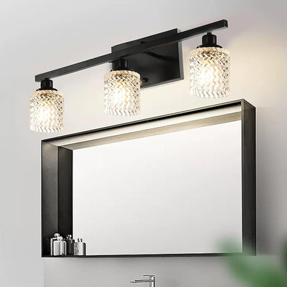 1 Packs Corrugated Clear Glass Lamp Shades with 1-5/8 inch Fitter,Wave Cylinder Glass Shade Covers Replacement Globe for Pendant Light fixtures Vanity Lights Wall Sconces Chandelier