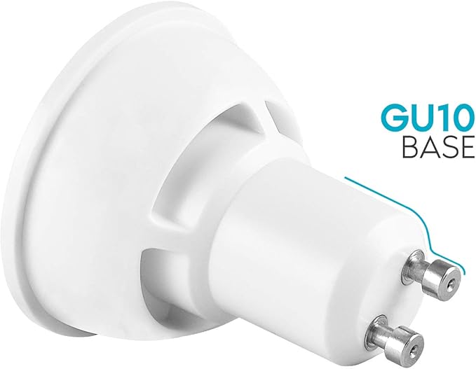 LUXRITE MR16 GU10 LED Bulbs Dimmable, 50W Halogen Equivalent, 5000K Bright White, 500 Lumens, 120V Spotlight LED Bulb GU10, Enclosed Fixture Rated, Perfect for Landscape or Home Lighting (6 Pack)
