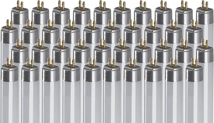 GoodBulb 39-Watt 34 Inch T5 Fluorescent Light Bulb 5000K Daylight White Color Medium Bi-Pin Base 3500 Lumens 85 CRI 36000 Life Hours Car Dealership Lighting Pack of 40 Bulbs
