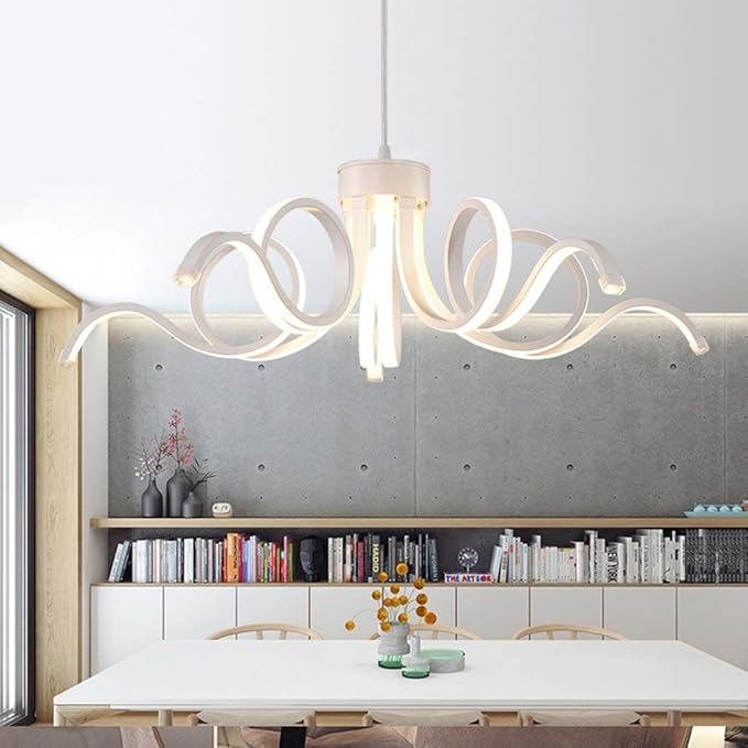 Indoor Light Led Modern Lighting Novelty Lustre Lamp - Multi-Headed Dimming for Bedroom, Living Room