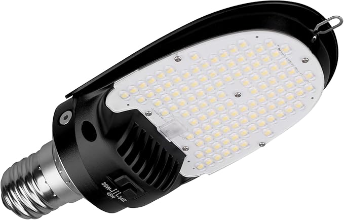 dephen 54W Corn COB LED Light, 7300Lm Directional Bulb with Rotatable E39 Mogul Base, 5000K 180° Paddle Lamps, 36W/45W/54W Tunable, Retrofit 200w Metal Halide for Parking Lot Shoebox Lighting, UL