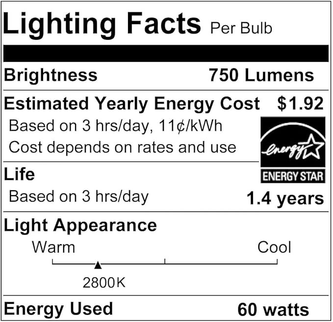 Vinaco PAR30 Long Neck 60W, 6 Pack Long Lasting PAR30 Halogen Flood Light Warm White 2800K, PAR30 Dimmable, High Output Flood Light Bulb 120V with E26 Base for Indoor/Outdoor