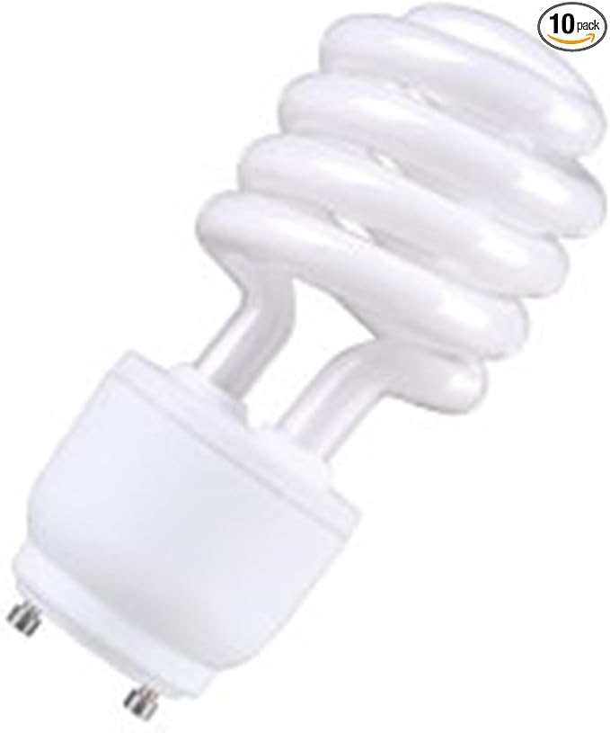 10 Qty. Halco 23W T3 Spiral 2700K GU24 ProLume CFL23/27/GU24/DIM 23w Warm White Dimmable Lamp Bulb