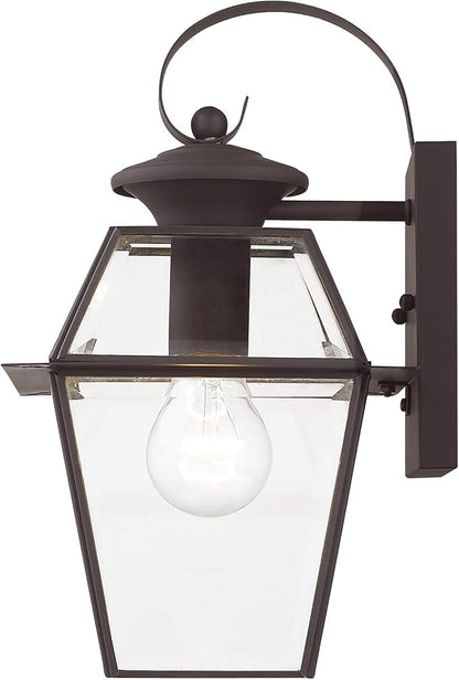 Livex Lighting 2181-07 Westover 1-Light Outdoor Wall Lantern, Bronze