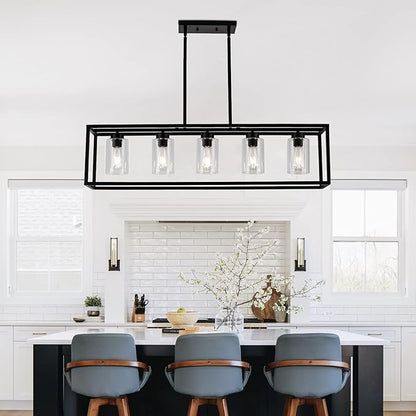 8 Pack Clear Glass Lamp Shade，Glass Shade Covers Replacements for Light Fixtures，Cylinder Globe Glass Shades Covers for Pendant Lights Chandeliers Wall Sconces Bath Vanity Lights