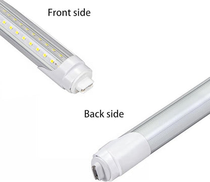4FT T8 LED Tube Lights,36W 3600lm,Daylight White 5000K,R17d Base,45.8 inches End to End,60W F48T12 CW HO Fluorescent Bulb Replacement,Ballast Bypass,Dual-Ended Power for Sign,Shop,Pack of 6