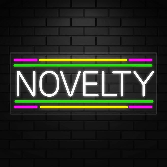 Novelty Neon Sign for Retail Displays | Value priced LED Flex Neon | Electronic Light Up LED Sign for Windows/Walls | 32"W x 13"H x 1"D