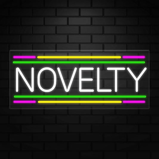 Novelty Neon Sign for Retail Displays | Value priced LED Flex Neon | Electronic Light Up LED Sign for Windows/Walls | 32"W x 13"H x 1"D