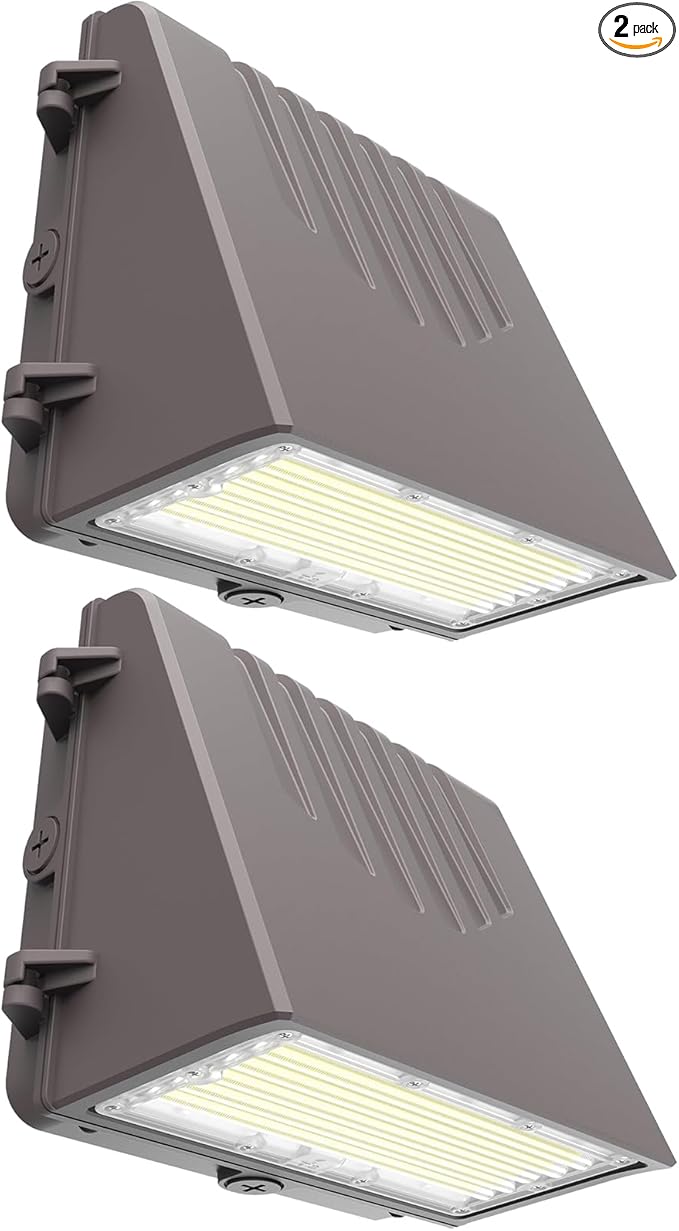 Lightdot 2Pack 150W LED Wall Pack Lights, 100-277v Full Cut Off Dusk to Dawn Photocell, 22500Lm(150Lm/W) 5000K IP65 Outdoor Exterior Lighting for Garage,Warehouse,Yard,Building,Factory,ETL